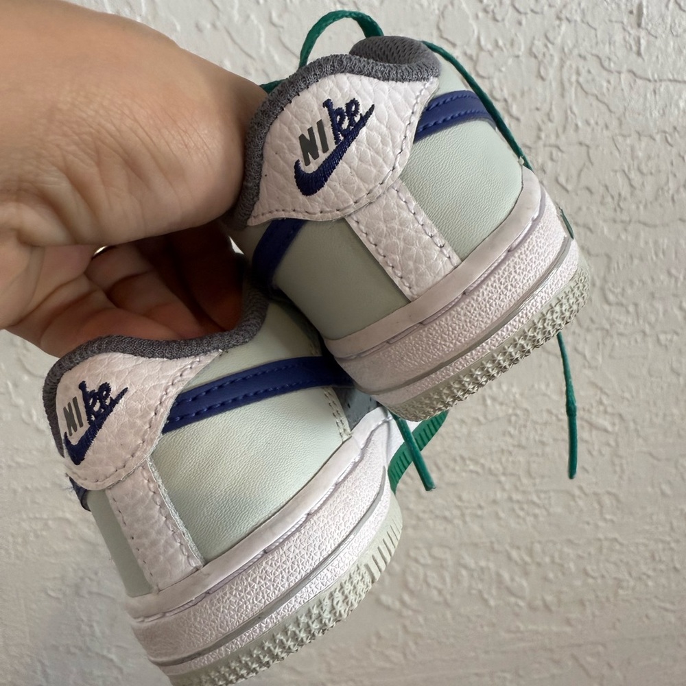 Nike Kids' White and Navy Sneakers